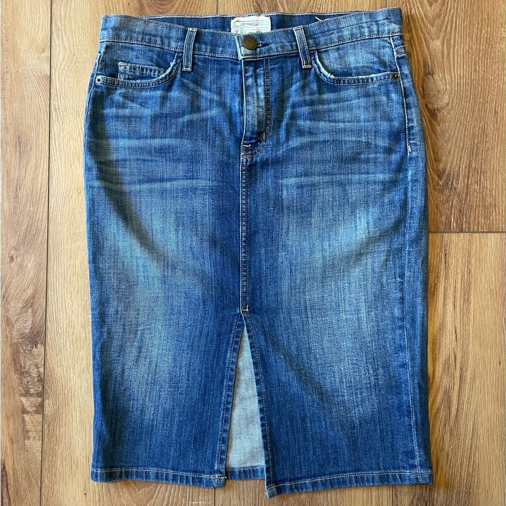 Current/Elliott Blue Denim‎ Skirt